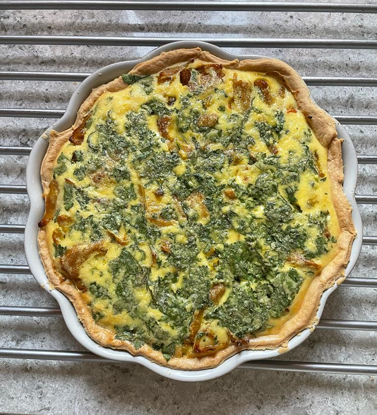 Coronation Chicken Quiche - A Royal Treat
