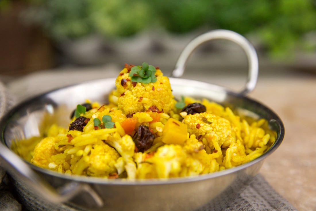 Roasted Cauliflower & Sillylilli Pilau