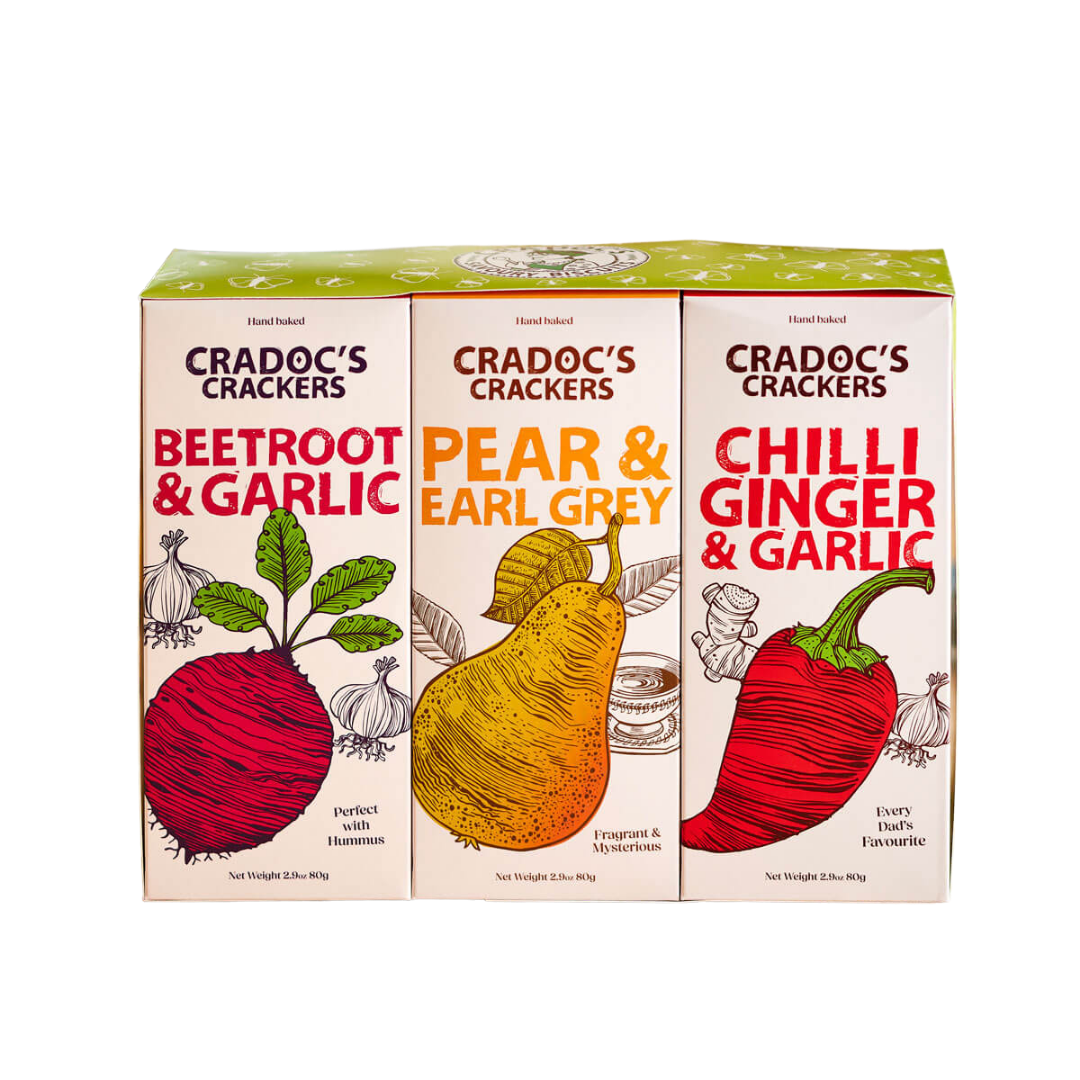 Cradoc's Cheese Lover's Hand Baked Crackers 3 Pack