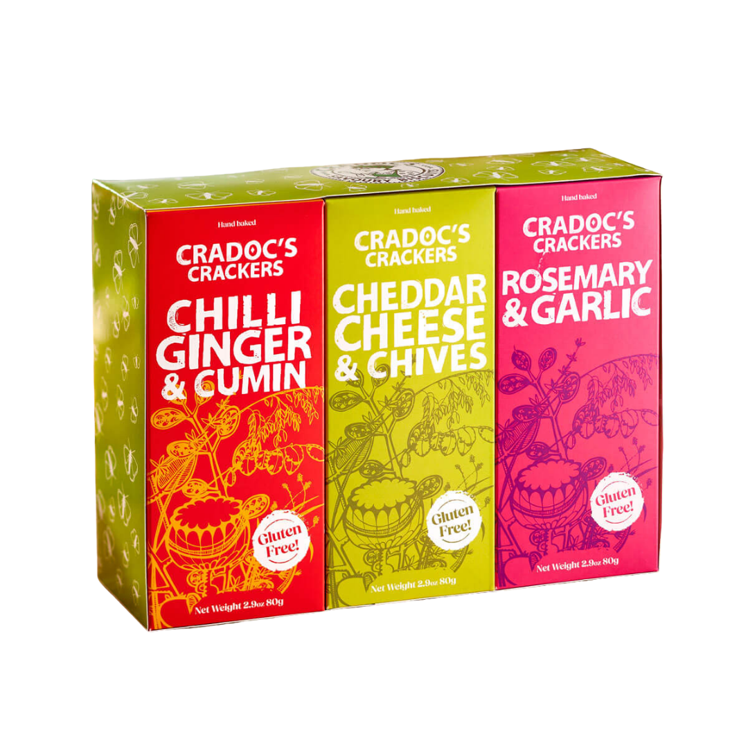 Cradoc's Gluten Free Hand Baked Crackers 3 pack