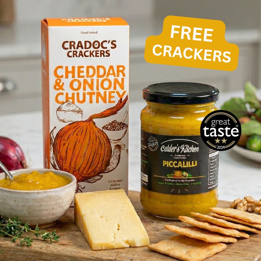 Free Cheddar & Onion Chutney Crackers