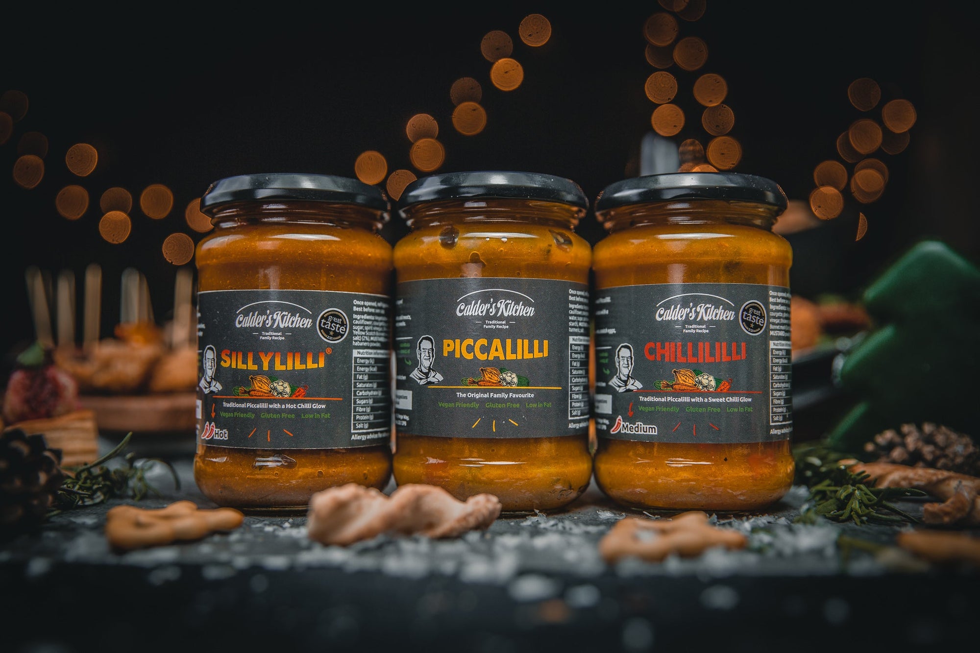 Piccalilli Triple Pack: Choose any three flavours - 3 x 285g jars