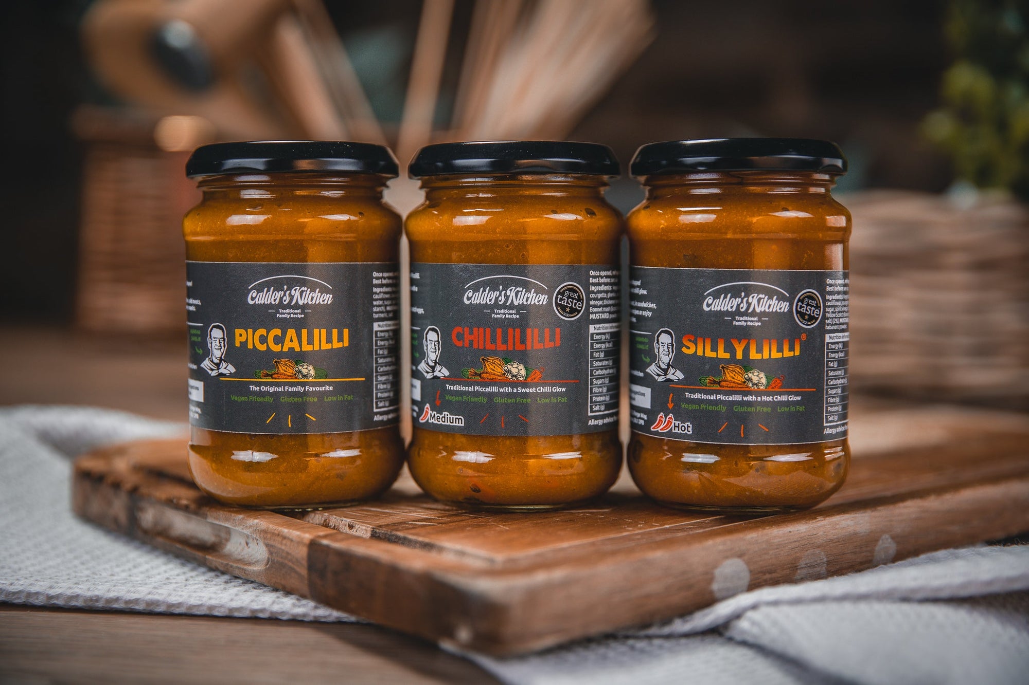 Piccalilli Triple Pack: Choose any three flavours - 3 x 285g jars