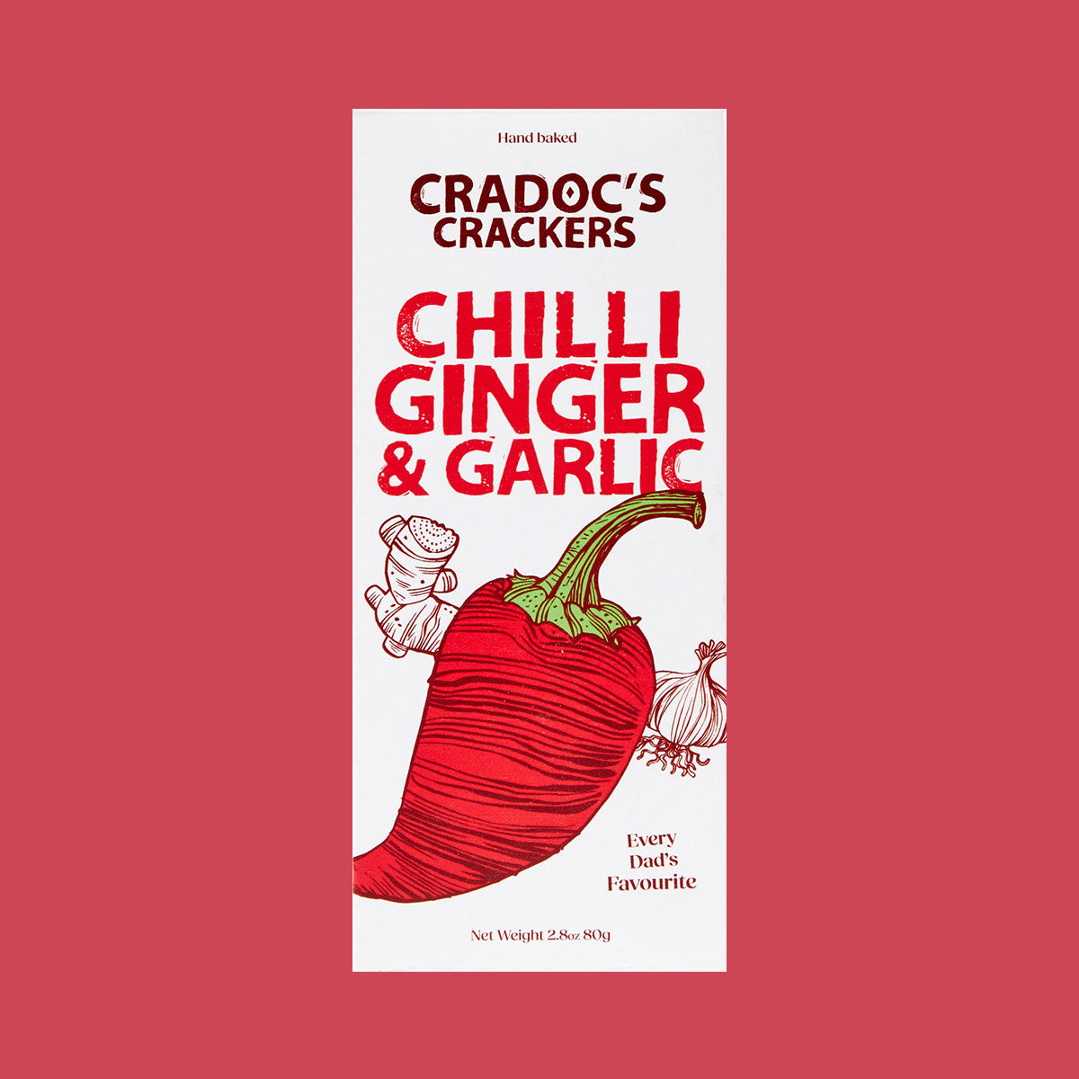 Cradoc's Chilli Ginger and Garlic Crackers 80g