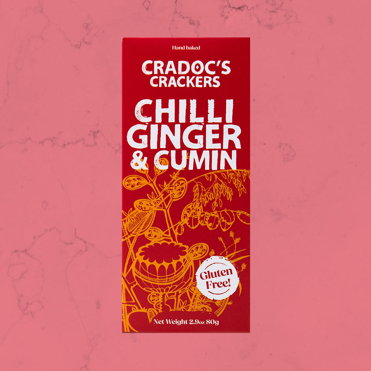 Cradoc's Gluten Free Chilli Ginger & Cumin Crackers 80g