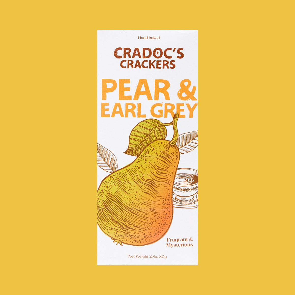 Cradoc's Pear and Earl Grey Crackers 80g